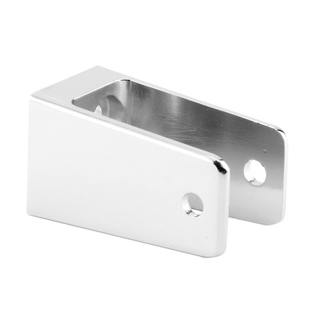 Prime-Line U-bracket for 1-1/4 in. Panels, Zinc Alloy, Chrome Plated with Fasteners Single Pack 656-6428